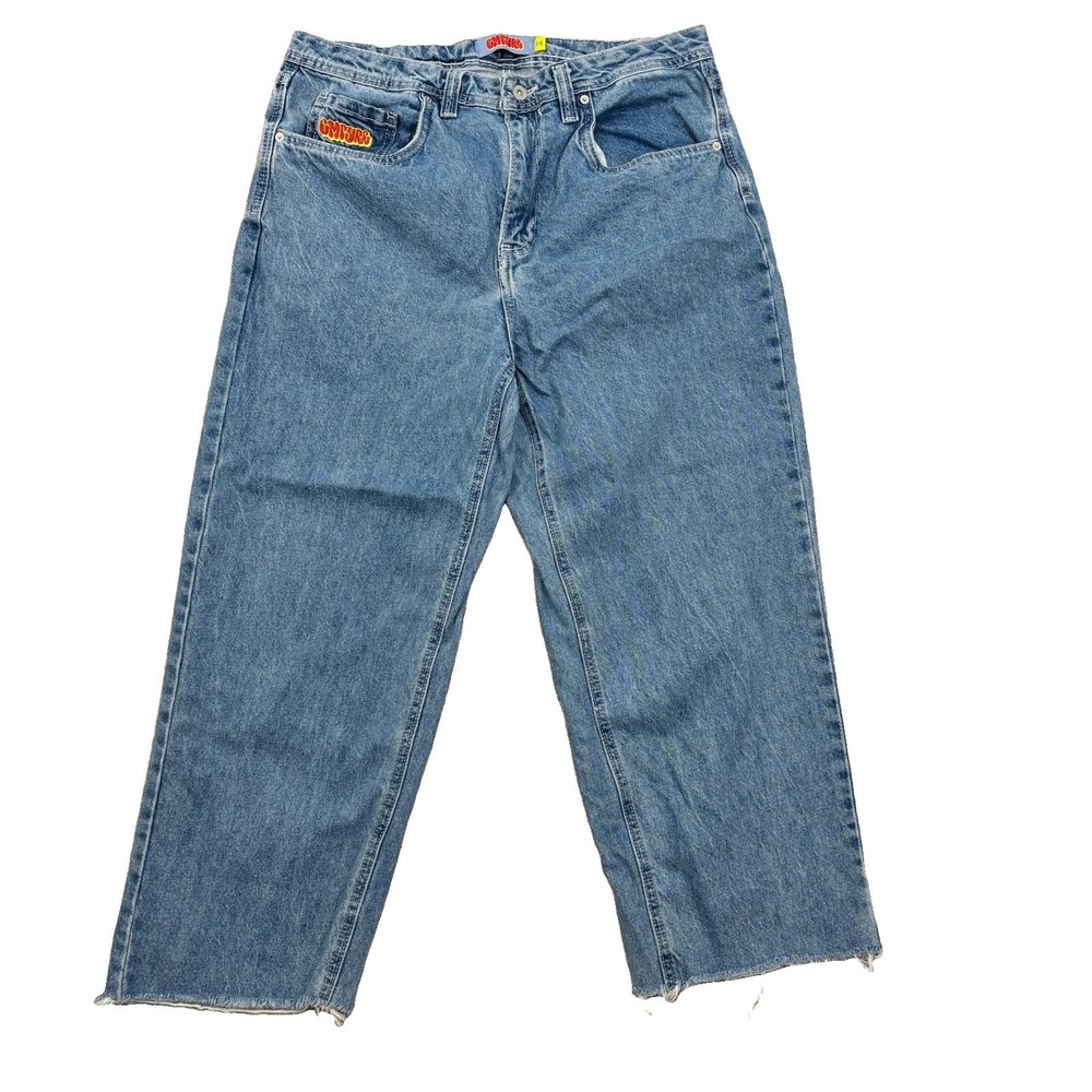 Empyre Men's Jeans Size 34 Light Blue Baggy Fit Skate Denim Streetwear Y2K